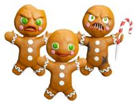 Krampus Prop Replicas 3-Pack Gingerbread Men