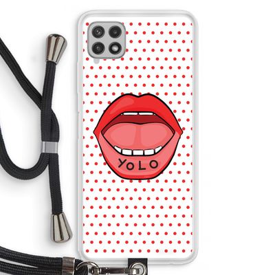 Yolo Denise: Samsung Galaxy A22 4G Transparant Hoesje met koord