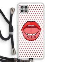 Yolo Denise: Samsung Galaxy A22 4G Transparant Hoesje met koord