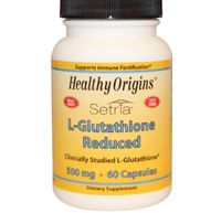 Setria L-Glutathione Reduced 500 mg (60 Capsules) - Healthy Origins - thumbnail