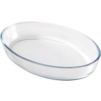 Chef Traiteur Ovenschaal van borosilicaat glas - ovaal - 4 Liter - 40 x 27 x 7 cm