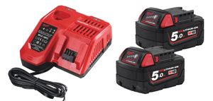 Milwaukee M18 NRG-502 18V Li-Ion accu starterset