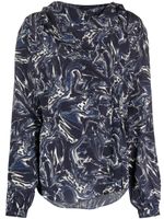 ISABEL MARANT blouse en soie Tiphaine à imprimé marbré - Bleu