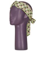 ETRO floral-print silk head band - Vert