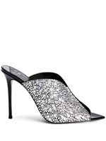 Giuseppe Zanotti mules Intrigo Crystal à talon - Noir - thumbnail