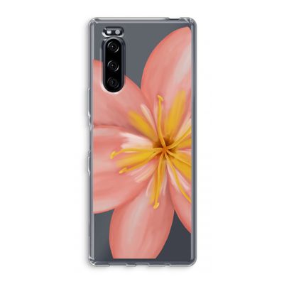 Pink Ellila Flower: Sony Xperia 5 Transparant Hoesje