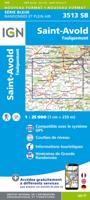 Wandelkaart - Topografische kaart 3513 SB - Serie Bleue Saint-Avold / Faulquemont | IGN - Institut Géographique National