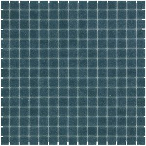 Tegelsample: The Mosaic Factory Amsterdam vierkante glasmozaïek tegels 32x32 blauw/groen