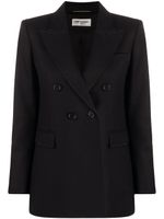 Saint Laurent blazer croisé - Noir - thumbnail