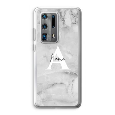 Ivory Marble: Huawei P40 Pro Plus Transparant Hoesje