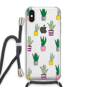 Sanseveria: iPhone XS Transparant Hoesje met koord