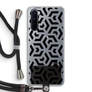 Crazy pattern: OnePlus Nord Transparant Hoesje met koord