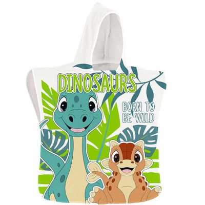 Dinosaurus Poncho Born to be Wild - 50x100 cm - Polyester