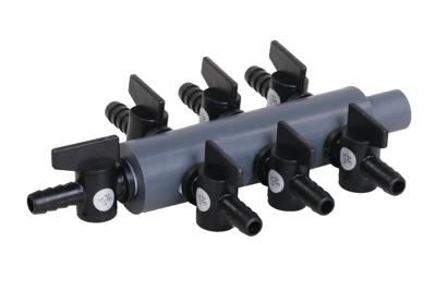 Europond Kunststof Luchtverdeler 9mm met 7 Regelbare Kraantjes voor Vijver Beluchting