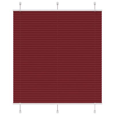 Pliss rolgordijn 115x150cm stofbreedte 114,4cm bordeauxrood
