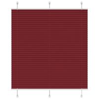 Pliss rolgordijn 115x150cm stofbreedte 114,4cm bordeauxrood