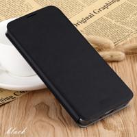 Voor Xiaomi RedMi Note8 MOFI Rui serie klassieke lederen flip lederen draagtas met beugel embedded stalen plaat all-inclusive (zwart)