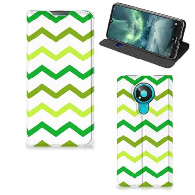 Nokia 3.4 | Hoesje met Magneet | Zigzag Groen