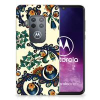 Siliconen Hoesje Motorola One Zoom Barok Flower