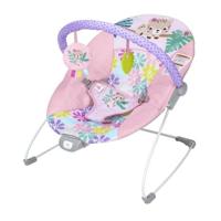 BRIGHT STARTS Baby Bouncer met vibraties Wildflowers Wonders, 3-punts harnas, 2 speeltjes inbegrepen, vanaf de geboorte