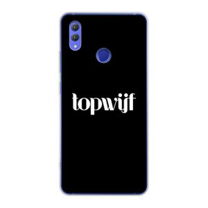Topwijf Zwart: Honor Note 10 Transparant Hoesje