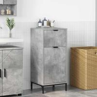Badkamerkast Betongrijs 39.5 x 36 x 88 cm Bewerkt hout