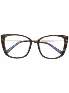 TOM FORD Eyewear lunettes de vue à monture papillon - Marron