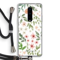 Botanical sweet flower heaven: OnePlus 8 Transparant Hoesje met koord