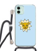 Kleine leeuw: iPhone 11 Transparant Hoesje met koord