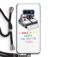Smile: Samsung Galaxy S10e Transparant Hoesje met koord