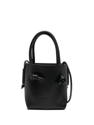 Marsèll sac en cuir à logo embossé - Noir