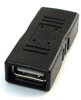 USB 2.0 coupler, black