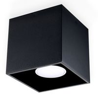 Sollux Plafondlamp Quad zwart - thumbnail