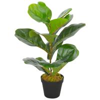 VidaXL Kunstplant met pot vioolbladplant 45 cm groen