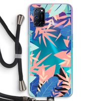 Tropisch: Oppo A92 Transparant Hoesje met koord