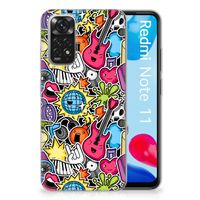 Xiaomi Redmi 10 | Redmi Note 11 4G Silicone Back Cover Punk Rock - thumbnail