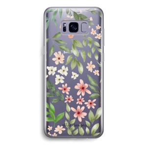 Botanical sweet flower heaven: Samsung Galaxy S8 Transparant Hoesje
