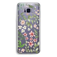 Botanical sweet flower heaven: Samsung Galaxy S8 Transparant Hoesje - thumbnail