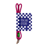 Pepa Lani Keycord Flower Happy Pink & Green