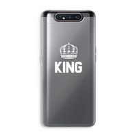 King zwart: Samsung Galaxy A80 Transparant Hoesje