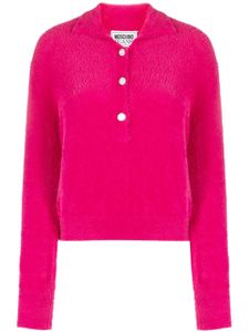 MOSCHINO JEANS polo à manches longues - Rose