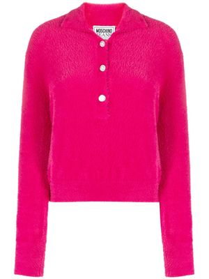 MOSCHINO JEANS polo à manches longues - Rose