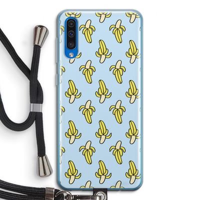 Bananas: Samsung Galaxy A50 Transparant Hoesje met koord