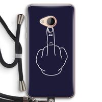 F**k U: HTC U Play Transparant Hoesje met koord