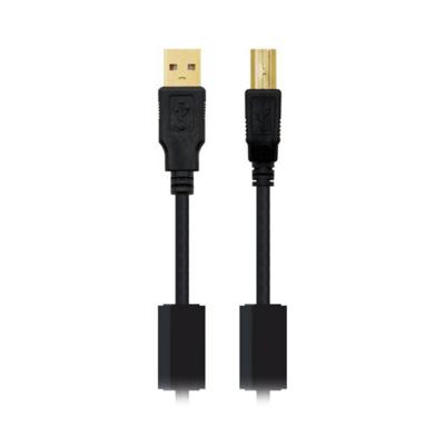 Kabel USB 2.0a naar USB B NANOCABLE 10.01.120 Zwart - Maat: 5 m