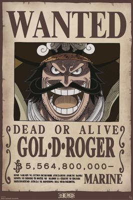 Poster One Piece Wanted Gol .D. Roger 61x91,5cm