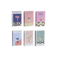 Decoratieve Doos Home ESPRIT Multicolour Karton (6 Stuks)
