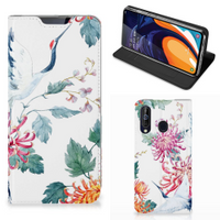Samsung Galaxy A60 Hoesje maken Bird Flowers
