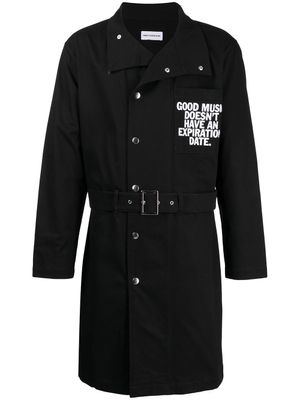 Honey Fucking Dijon manteau à slogan imprimé - Noir