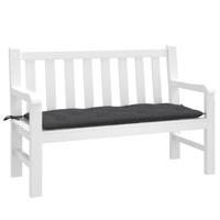 VidaXL Tuinbankkussen 120x50x7 cm stof gemêleerd antracietkleurig